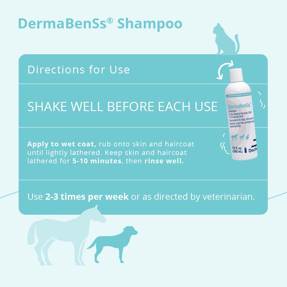 Shampoo for Dogs, Cats and Horses, 12 Fl Oz B6607