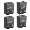 6V 4.5Ah Rechargeable SLA Batteries Qty of 4 Z757762