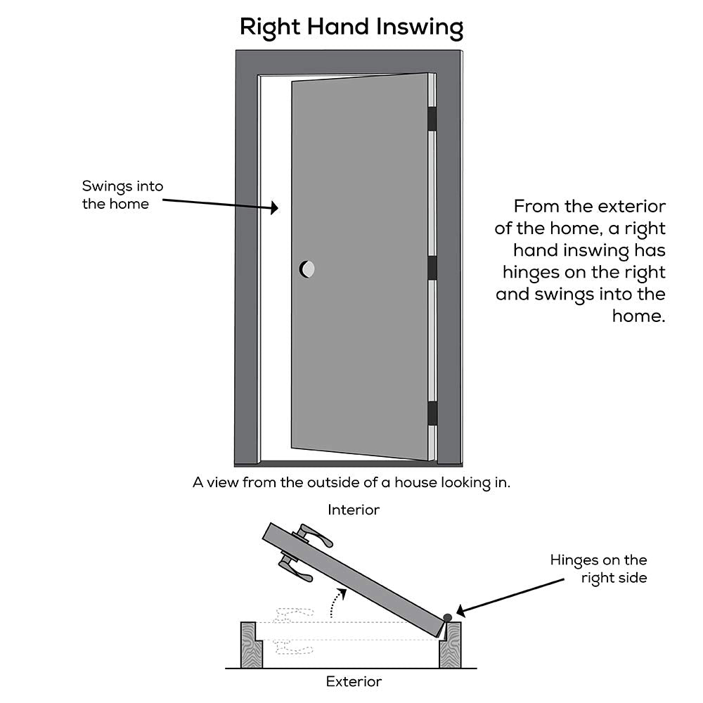 Steel Primed Right Hand In-Swing Prehung Front Door with Pet Door Clear Glass 36" x 80" D14957
