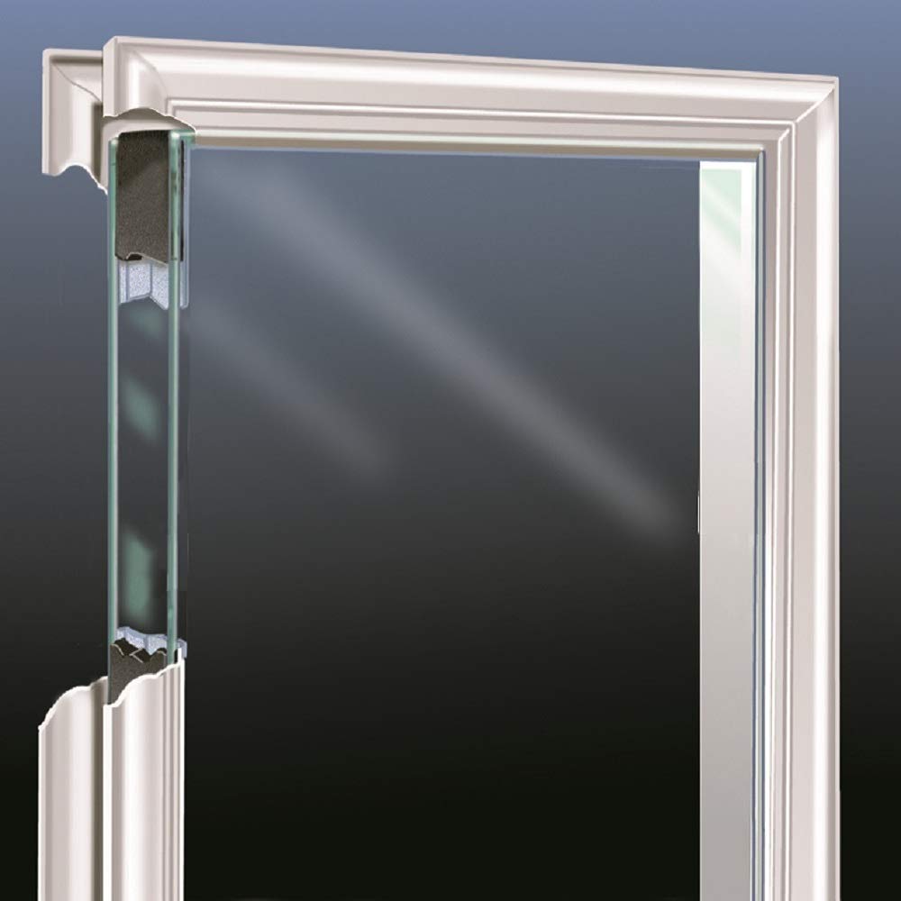 Steel Primed Right Hand In-Swing Prehung Front Door with Pet Door Clear Glass 36" x 80" D14957
