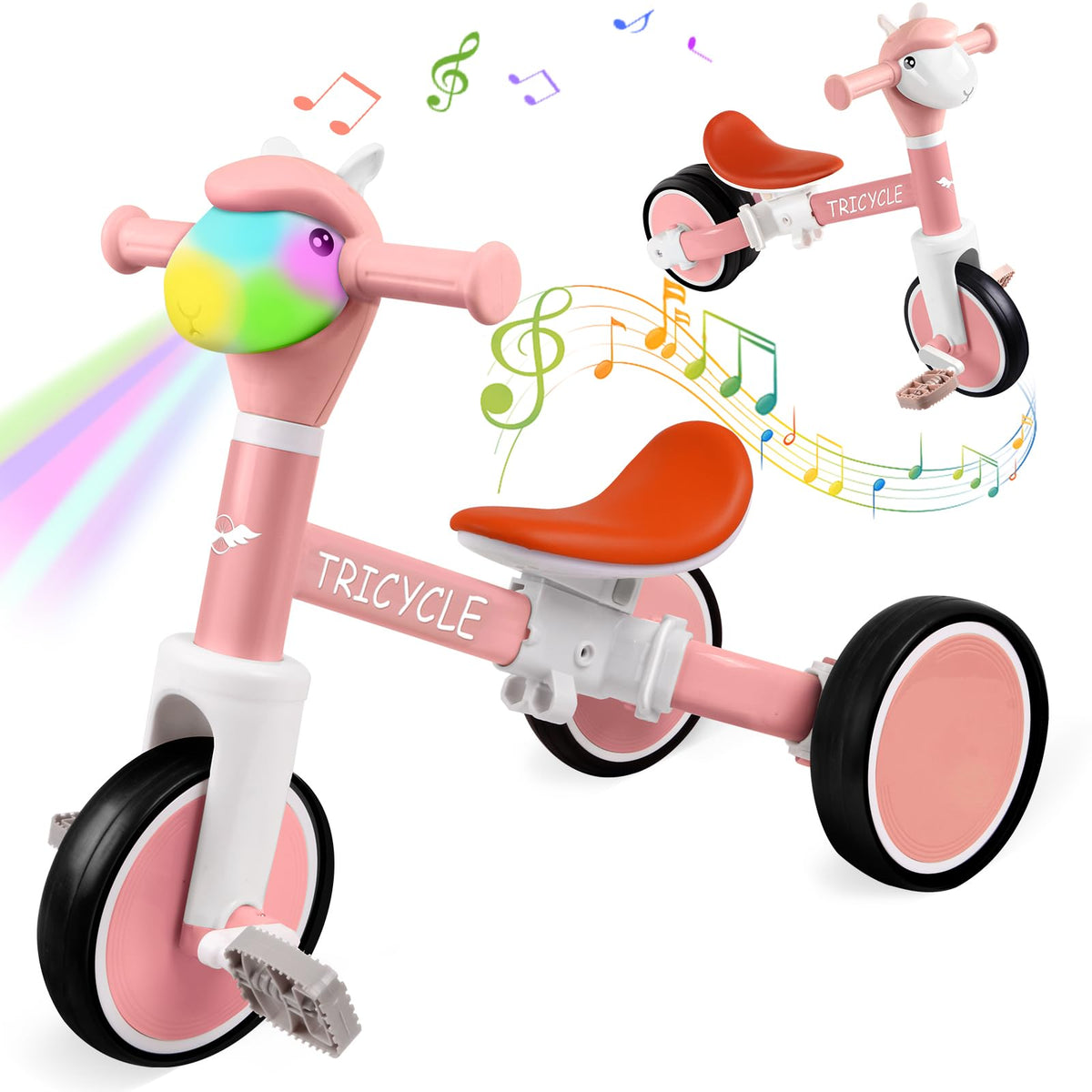 4-in-1 Kids Tricycle with Light & Music Z20567