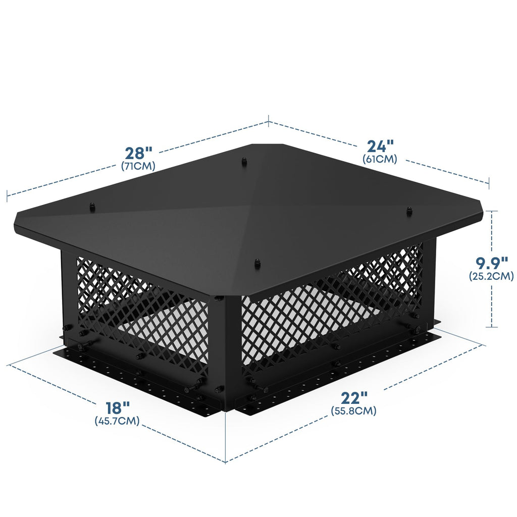 18" x 22" Adjustable Chimney Cap B371