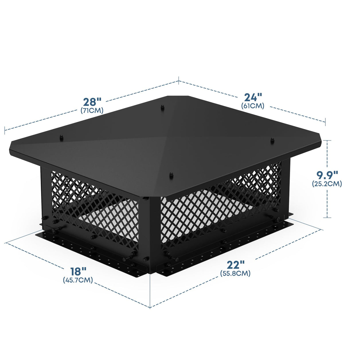 18" x 22" Adjustable Chimney Cap B371