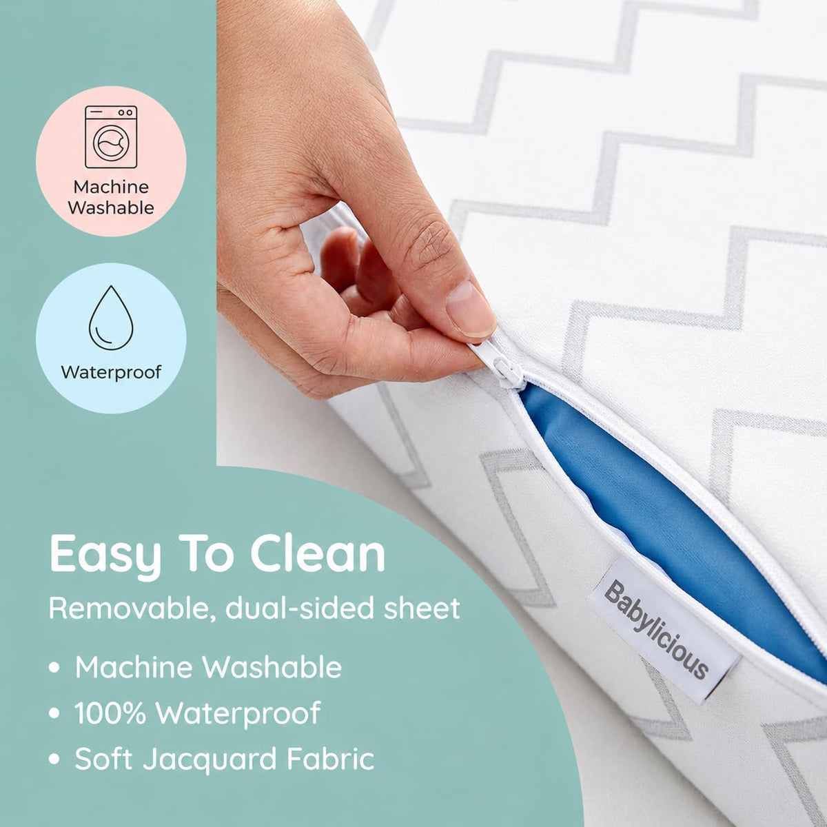 38" x 26" Waterproof Memory Foam Mattress Pad H191