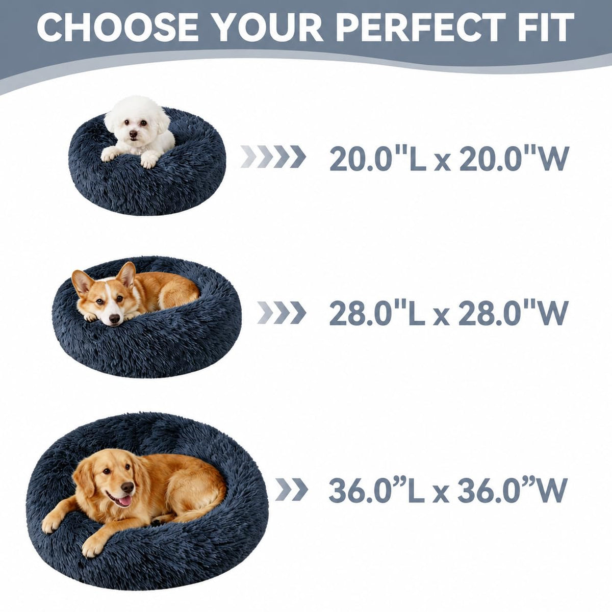 Washable 20" Donut Cat Bed Z61478