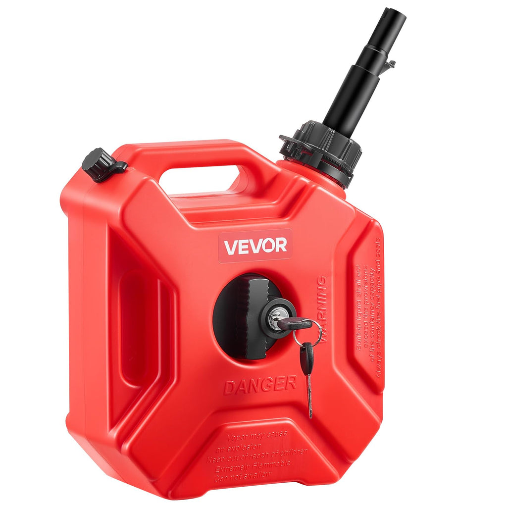 1.3 Gallon Gas Can with Spout and Lockable Bracket K869
