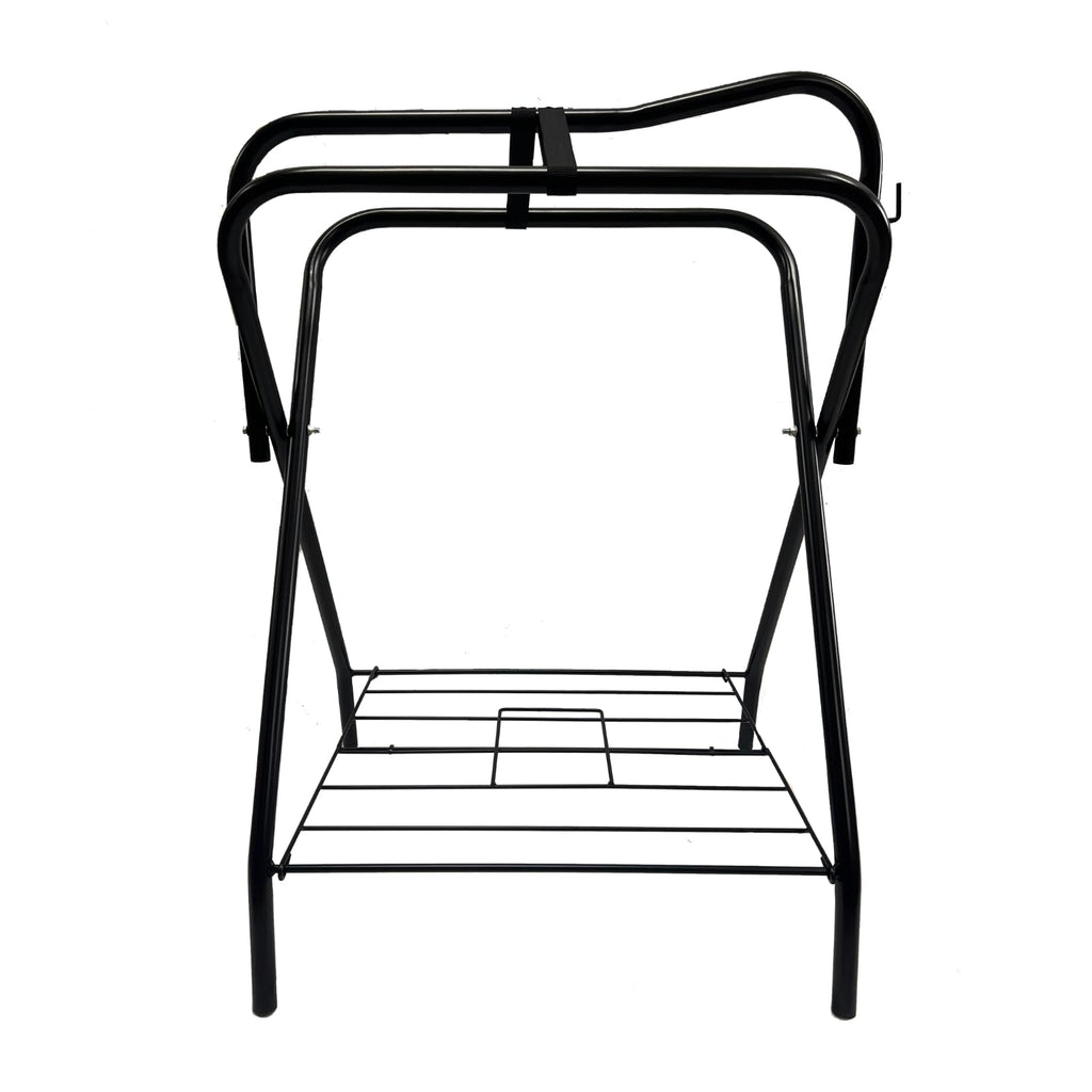 Portable Folding Saddle Rack Powder-Coated Steel Y493665