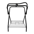 Portable Folding Saddle Rack Powder-Coated Steel Y493665
