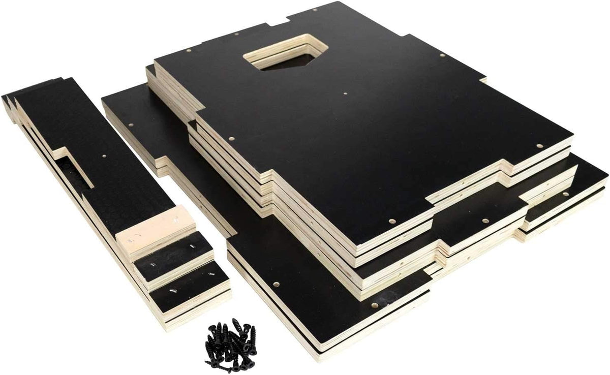 Wooden Plyo Box, 16/14/12 Anti-Slip T6808