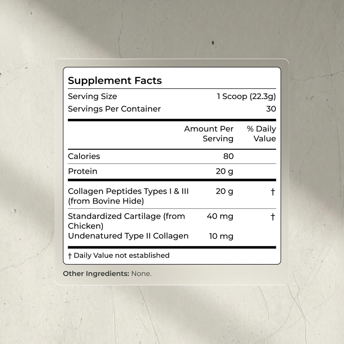 Hydrolyzed Collagen Peptides Powder Unflavored 30 Servings S499