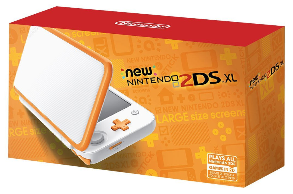 White Orange 2DS XL Console V355