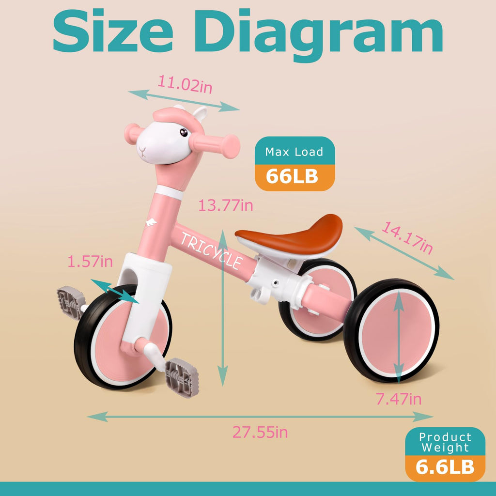 4-in-1 Kids Tricycle with Light & Music Z20567