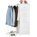 Dresser with Hanging Rack, 5 Drawers O13775