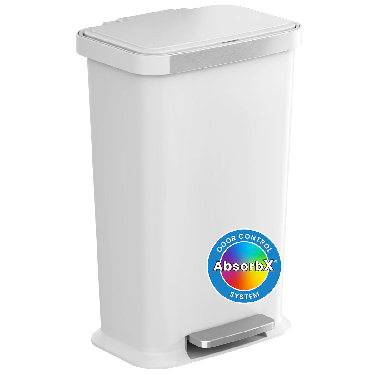 13.2 Gal Step Pedal Kitchen Trash Can with Odor Filter B117698