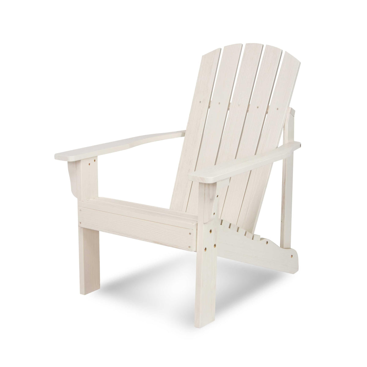 Eggshell White Wooden Adirondack Chair O56354