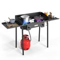 2 Burner Portable Propane Gas Stove with Side Shelves N2365