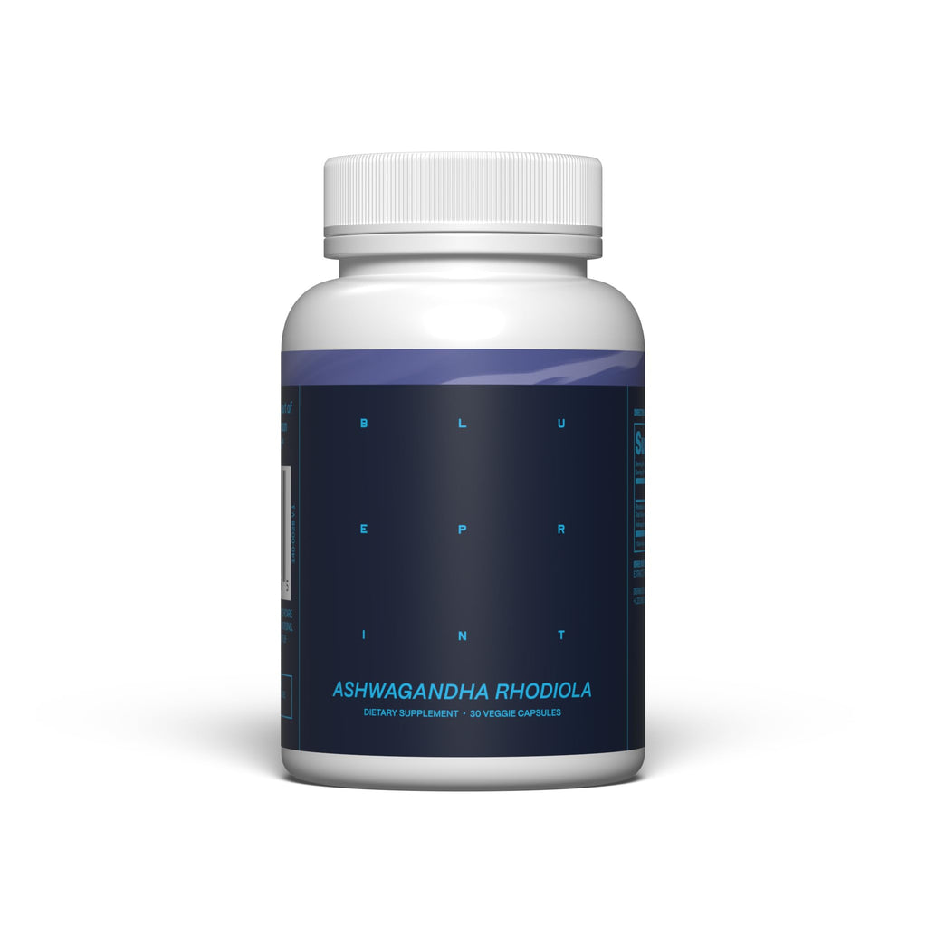 Ashwagandha & Rhodiola 120mg Adaptogen Capsules 30 Vegan Capsules D1514