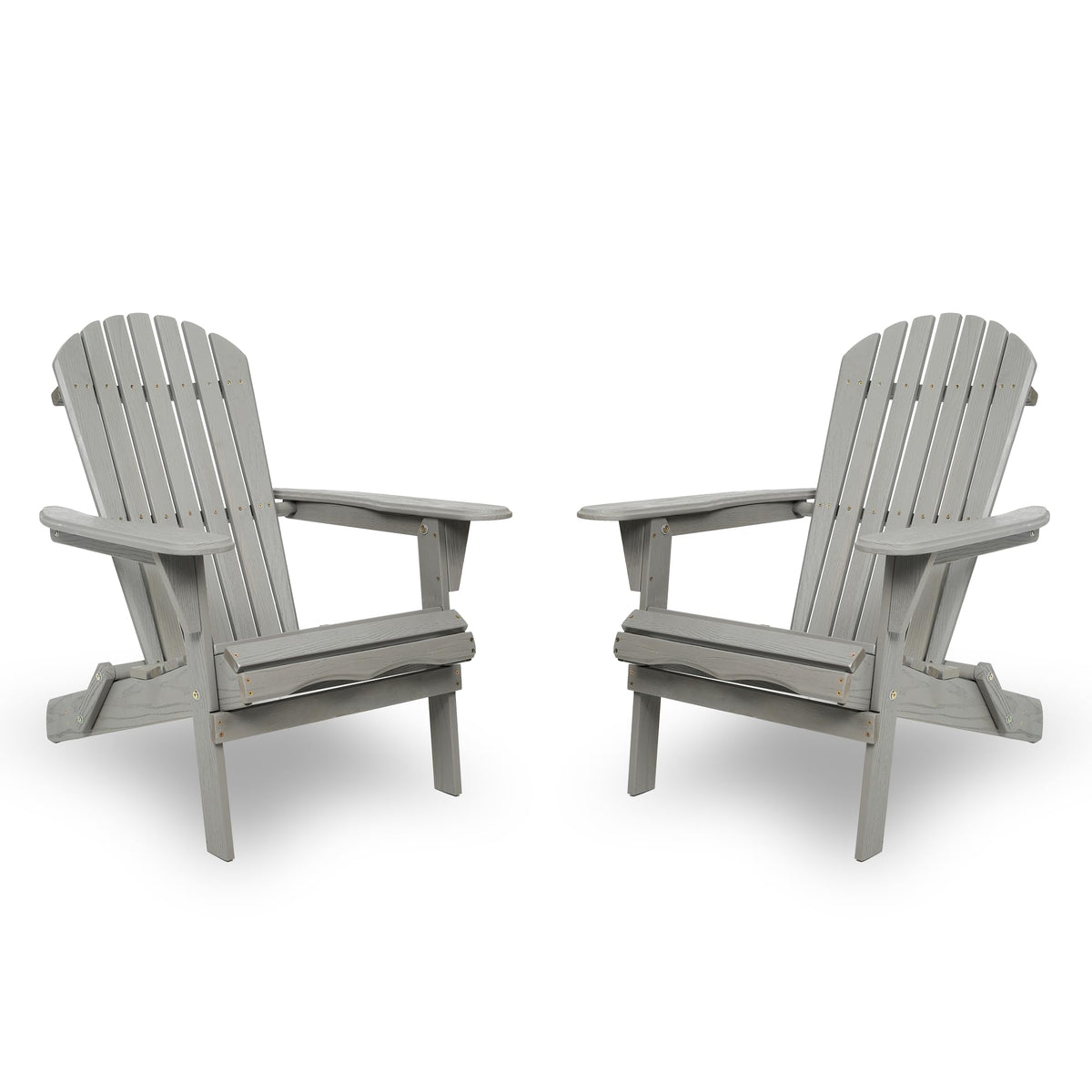 Wood Folding Adirondack Chair Set of 2 Solid Cedar K38584