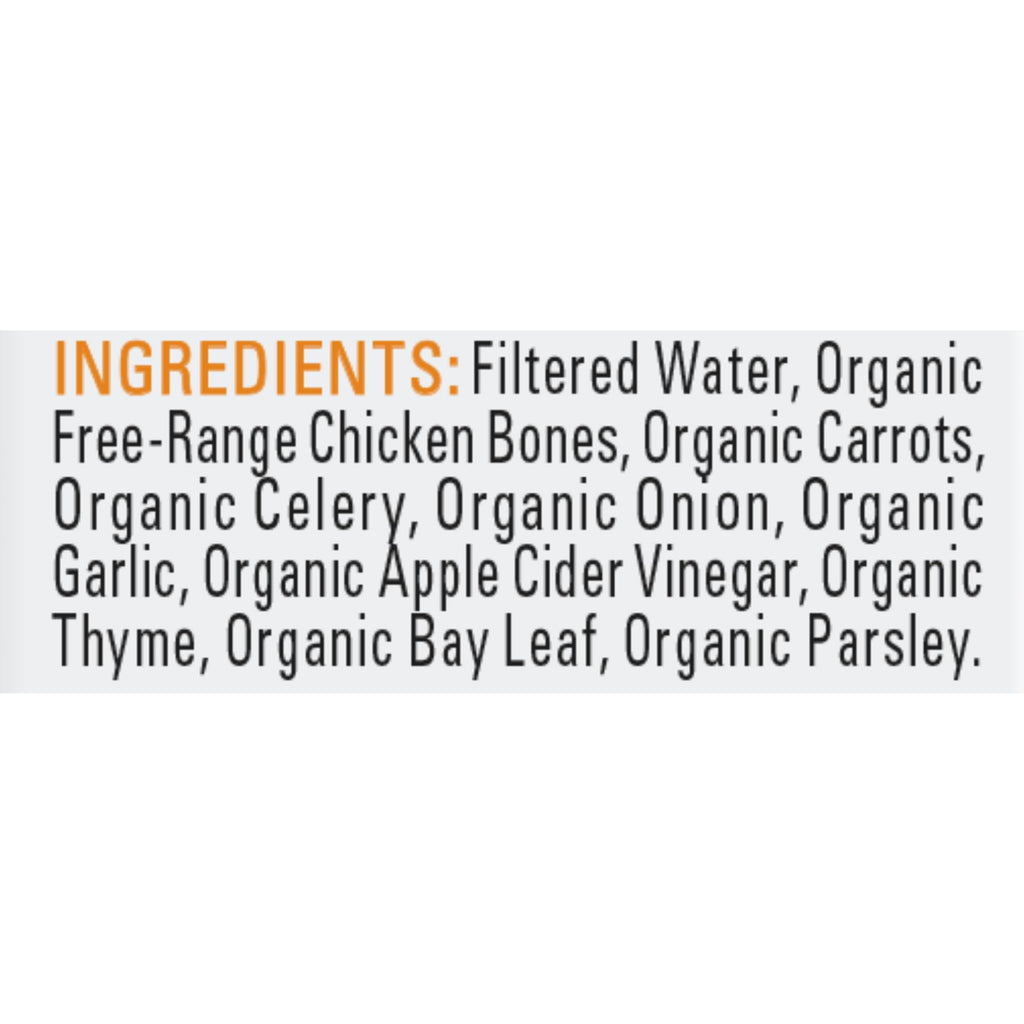 Organic Chicken Bone Broth No Salt Added 16.9oz 6 Pack B32923