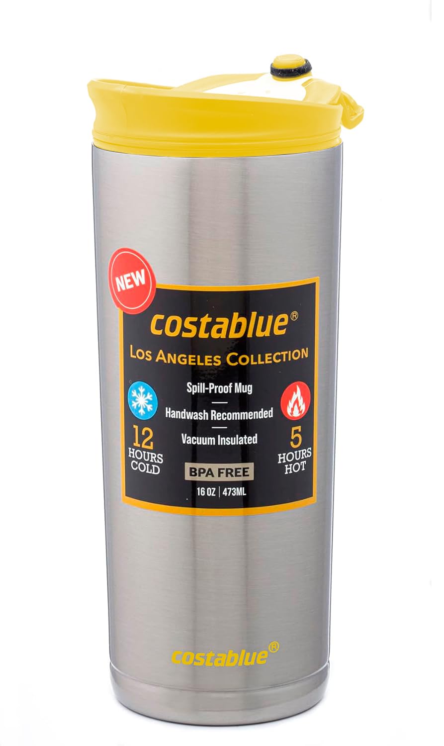 16 Oz Stainless Steel Insulated Travel Coffee Mug R438054