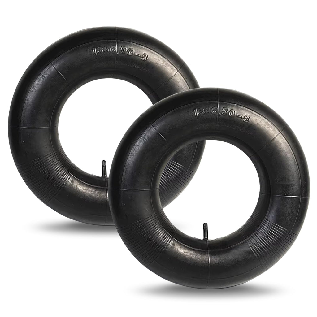 2 Pack 16x6.50-8/7.50-8 Lawn Mower Tire Inner Tubes with TR-13 Straight Valve Stem N722