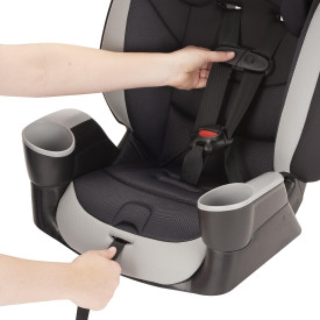 High-Back Booster Car Seat with Harness, 22 to 110lbs, Granite Gray I44418
