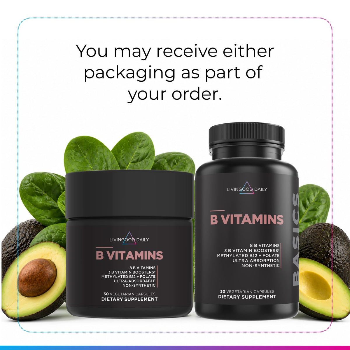 Vitamin B Complex Supplement 30 Capsules W270334