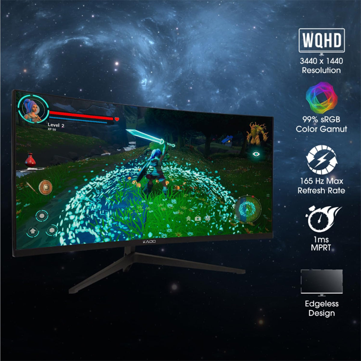 2-Pack 34" Curved 165Hz Ultrawide Computer Monitor Y69027