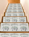 Eucalyptus Leaves 15 Pack Non Slip Stair Treads 8x30 inch C99392