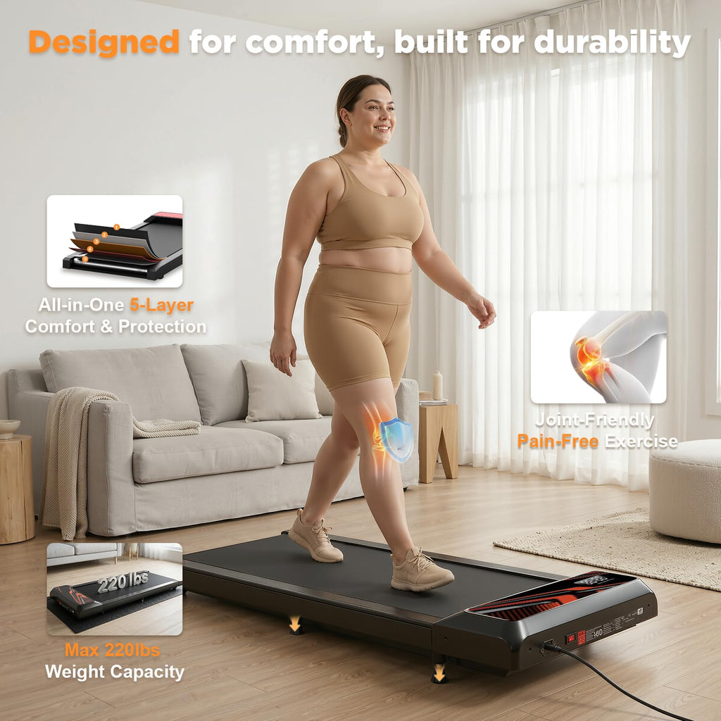 2.5HP Portable Compact Treadmill with Incline and Remote K700028