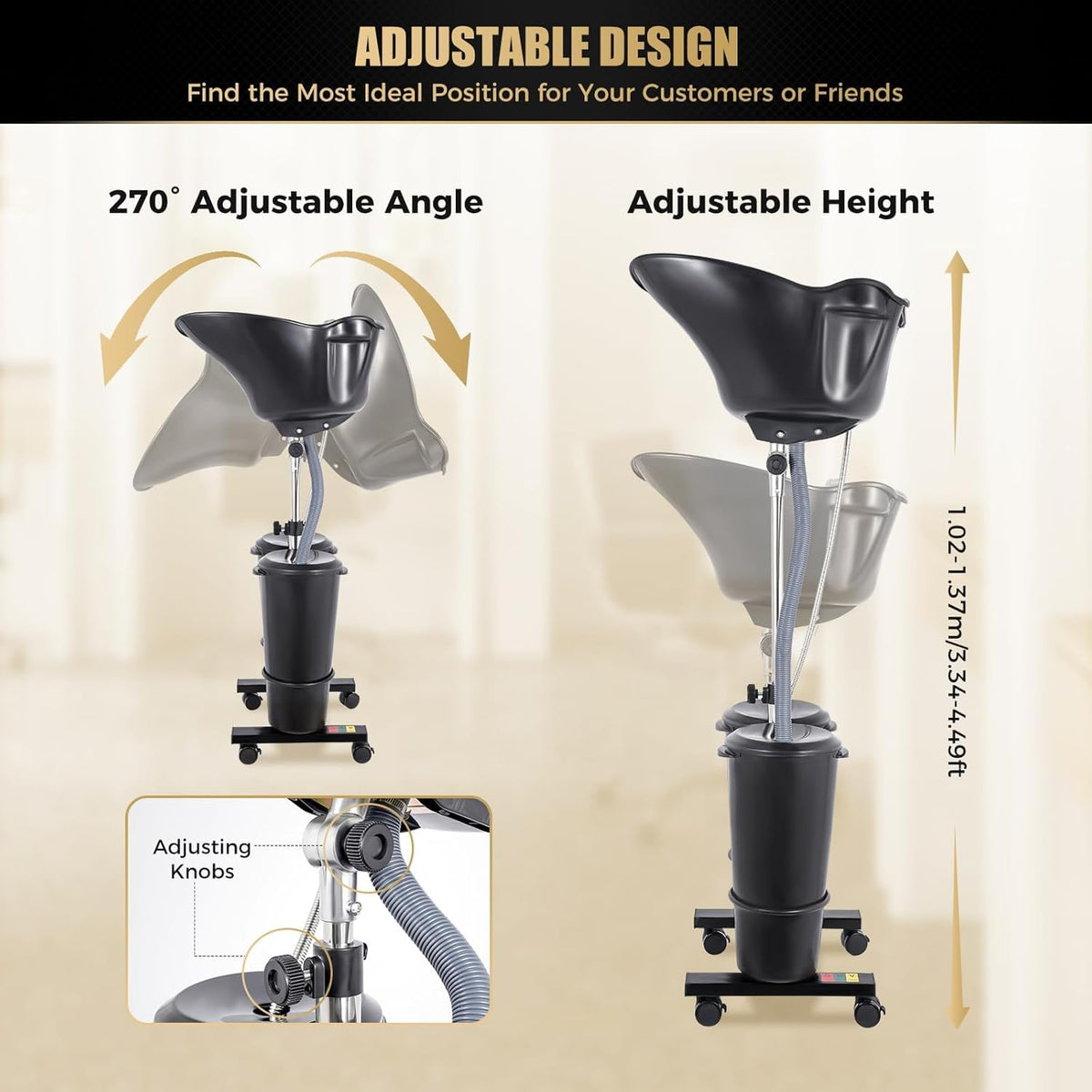 Portable Height Adjustable Shampoo Bowl X10560