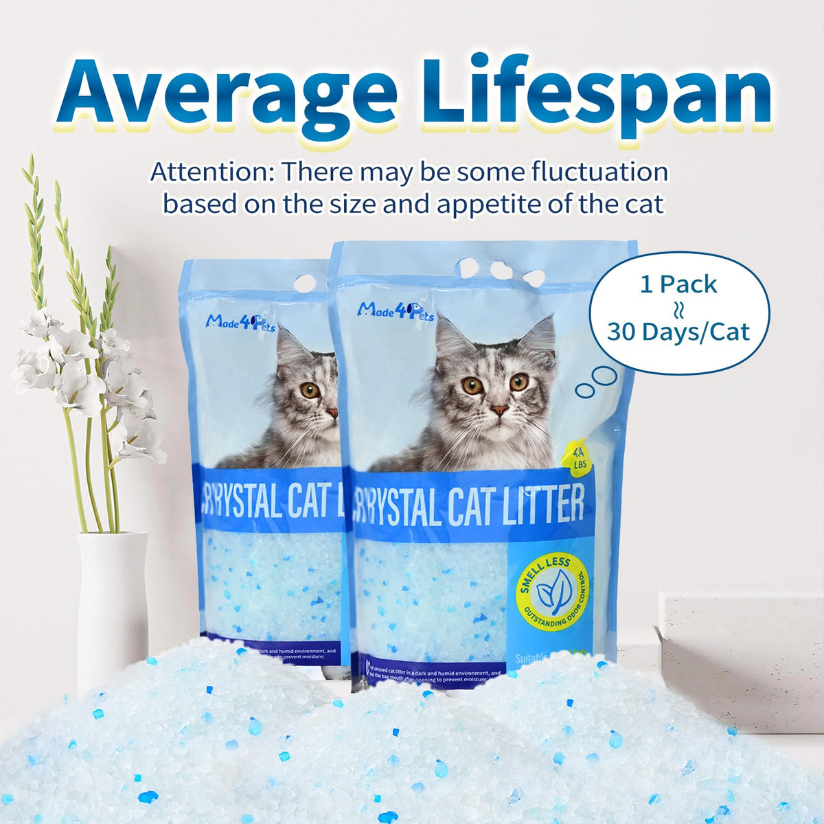 Cat Litter Crystals 25.8 lbs F881