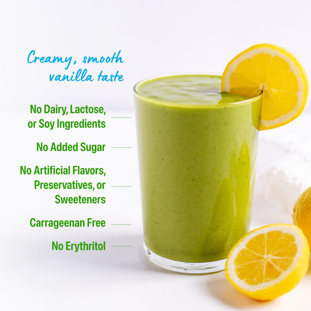 Organic Vegan Protein Powder + Greens Vanilla Bean 21g Plant Based Gluten Free Dairy Free 1.94lb P62898