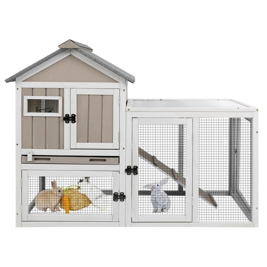 48" L 2-Story Rabbit Hutch with Ramp L408609