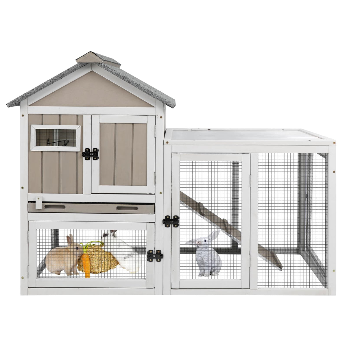 48" L 2-Story Rabbit Hutch with Ramp L408609