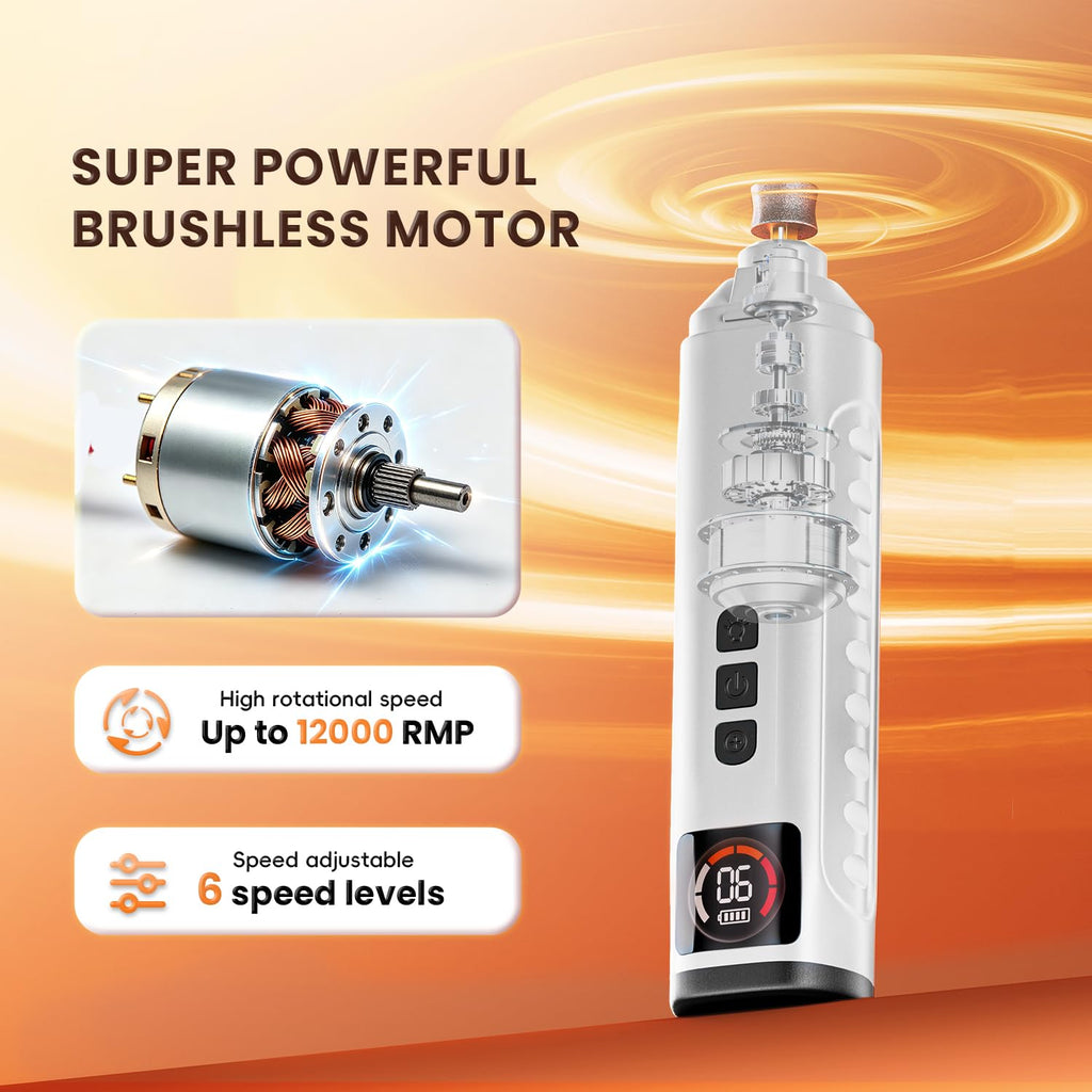 6-Speed Dog Nail Grinder with LED Light B4417