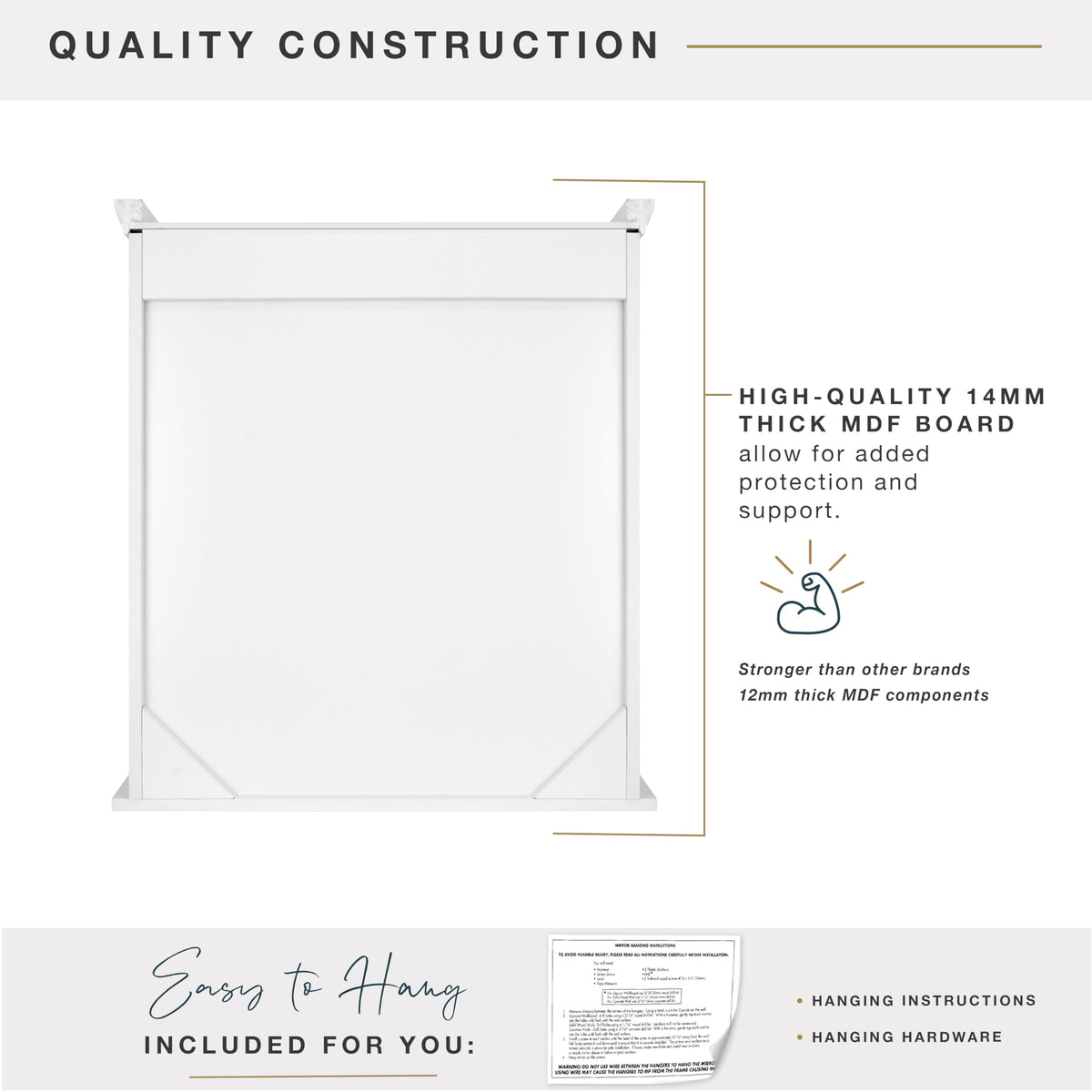 White Wall Mounted Medicine Cabinet Organizer N297115