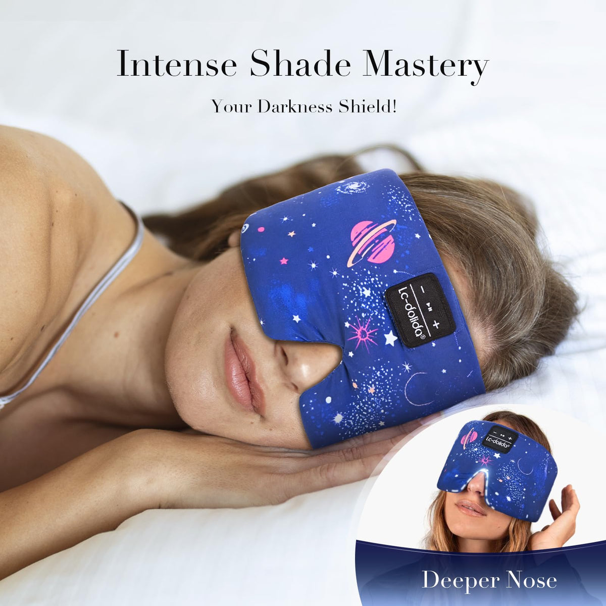 Sleep Mask with Bluetooth Headphones and Silk Sleep Mask N13735