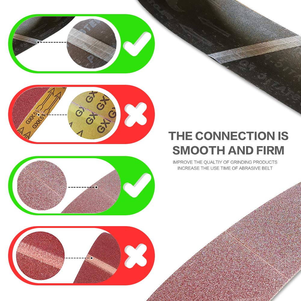 4 x 36 Inch 12 Pcs Aluminum Oxide Sanding Belt N2112