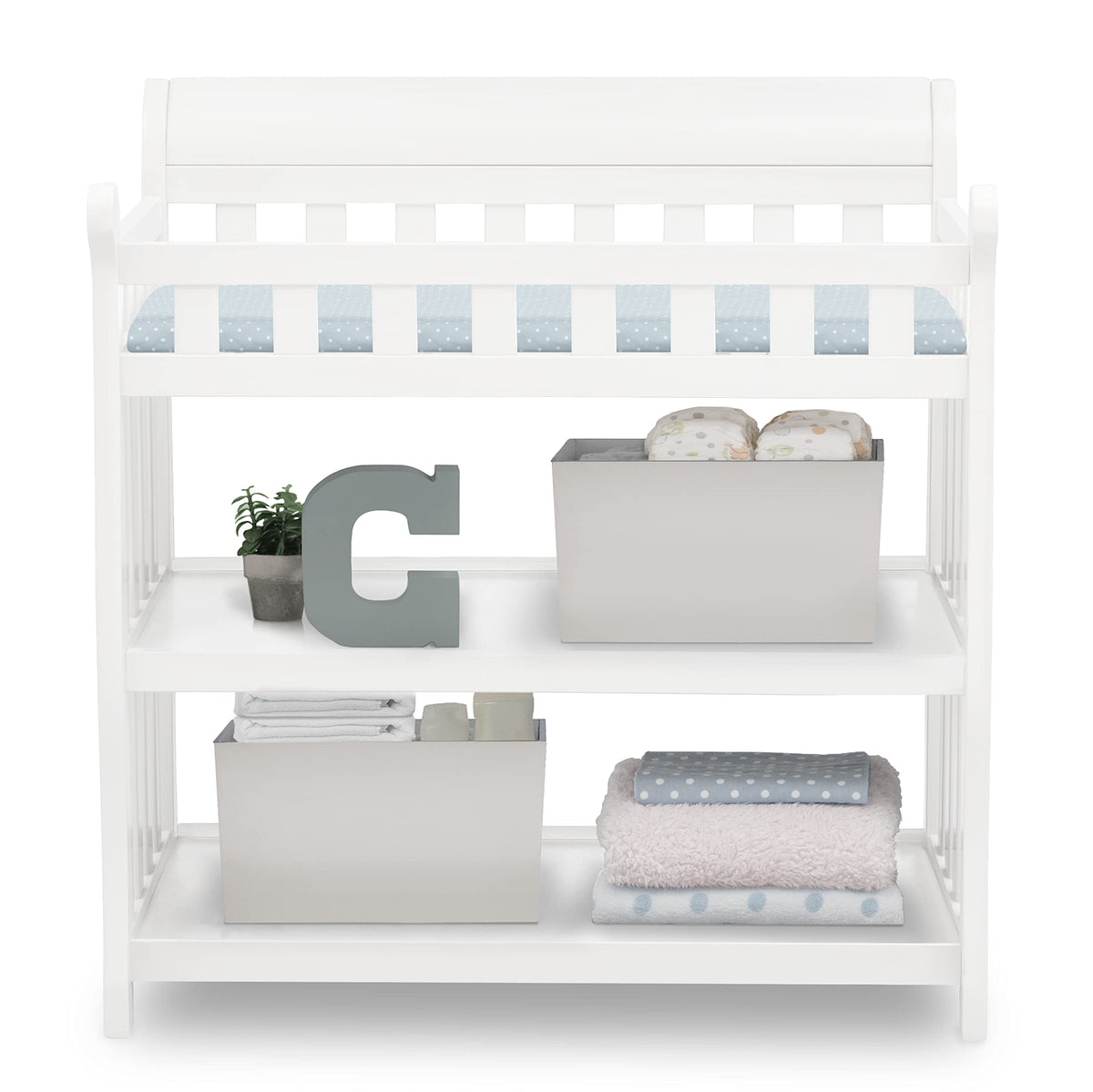 White Changing Table with Changing Pad O98361