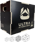 Wooden Plyo Box, 16/14/12 Anti-Slip T6808