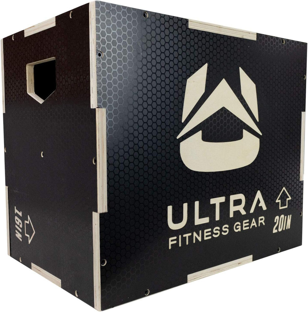 Wooden Plyo Box, 16/14/12 Anti-Slip T6808