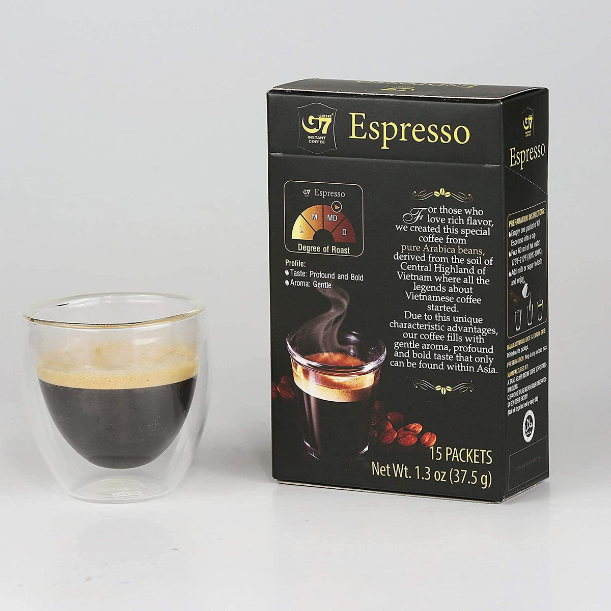 Instant Arabica Coffee 15 Packets 4-Pack I777