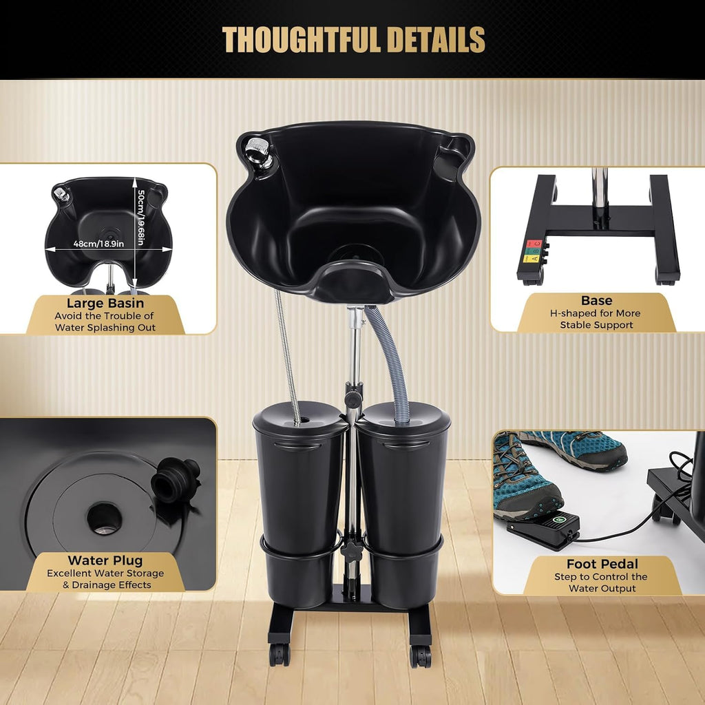 Portable Height Adjustable Shampoo Bowl X10560