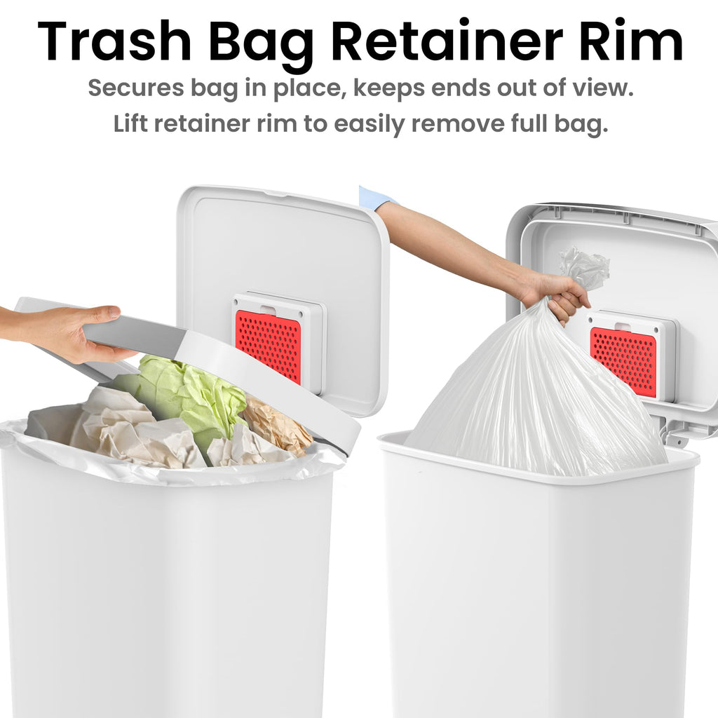 13.2 Gal Step Pedal Kitchen Trash Can with Odor Filter B117698