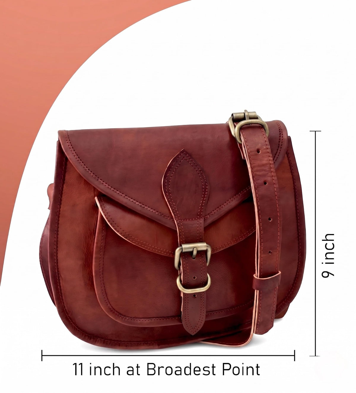 Genuine Leather Crossbody Satchel Bag Q115