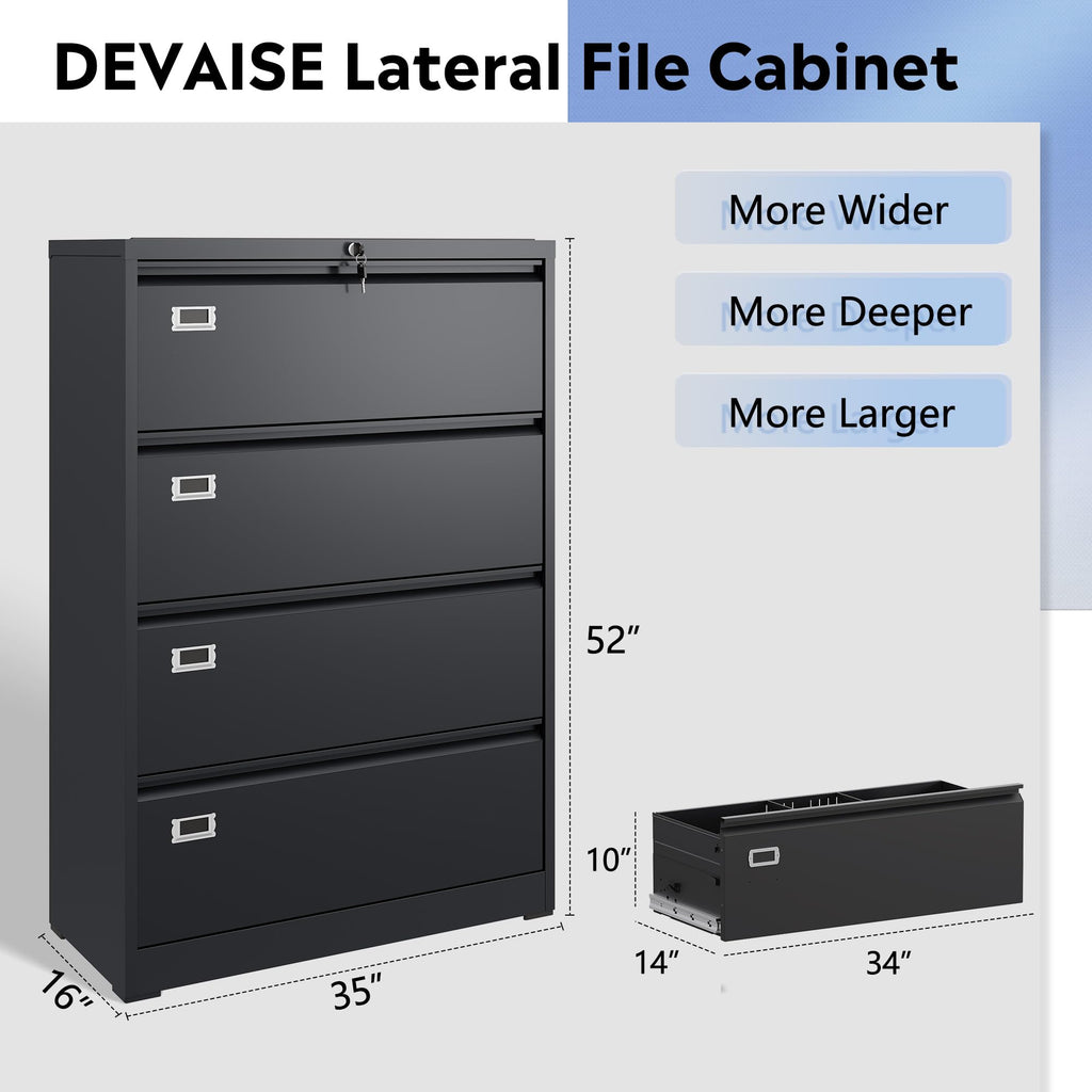 4 Drawer File Cabinet U3030