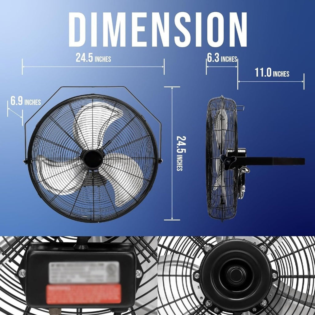 20 Inch 3 Speed Metal Floor Fan R326114