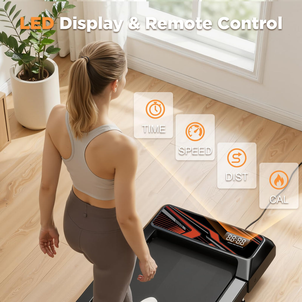 2.5HP Portable Compact Treadmill with Incline and Remote K700028