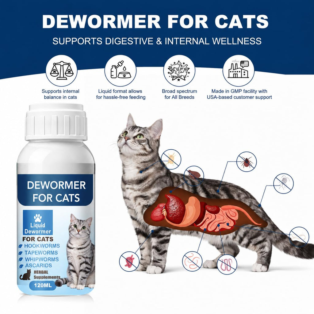 Broad Spectrum Cat Dewormer Liquid 4 oz D327245